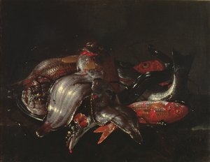 Fiskens stilleben, ca 1670-80